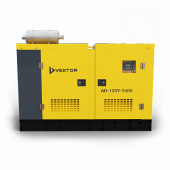 Дизельный генератор Vektor AD-120Y-T400 в шумозащитном кожухе на ps24.ru